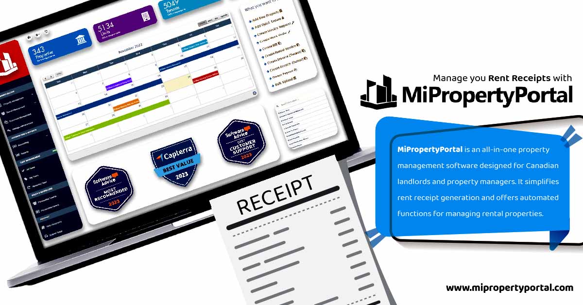 Manage your Rent Receipts with Mipropertyportal