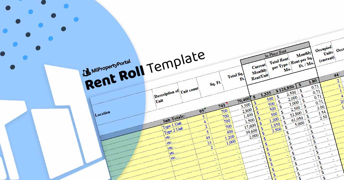 Rent Roll Template for Real Estate Portfolio